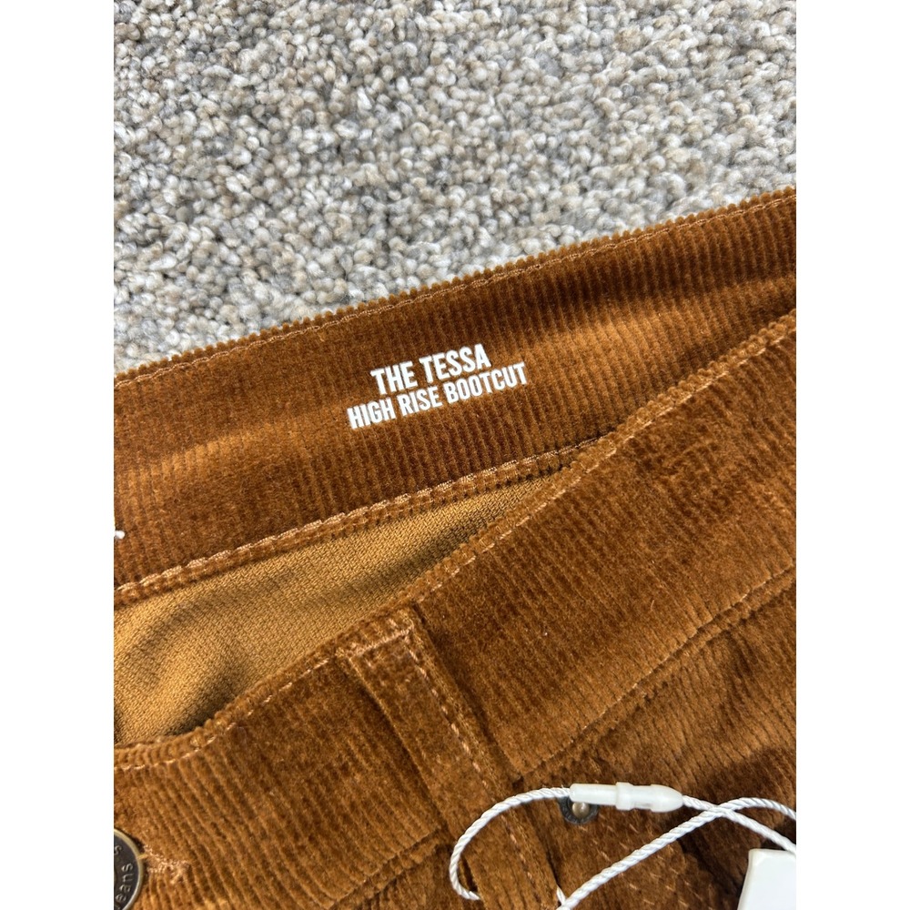 Kensie Jeans The Tessa High Rise Bootcut Corduroy Pants Brown 10/30 NWT #0665 - Picture 4 of 10